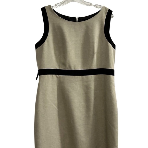 Evan-Picone Women's Beige Sheath Dress Size 10 Knee Length Formal Work - Picture 4 of 10